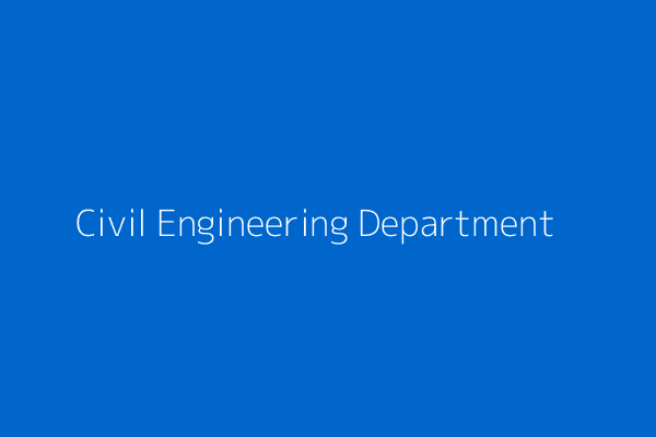 Civil Engineering Department